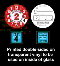Image 2 of Shaken and maintenance stickers -