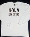 Nola Rich Culture White Long Sleeve Tee