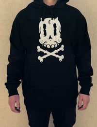 Image 1 of Skull & Crks bones blk hoodie