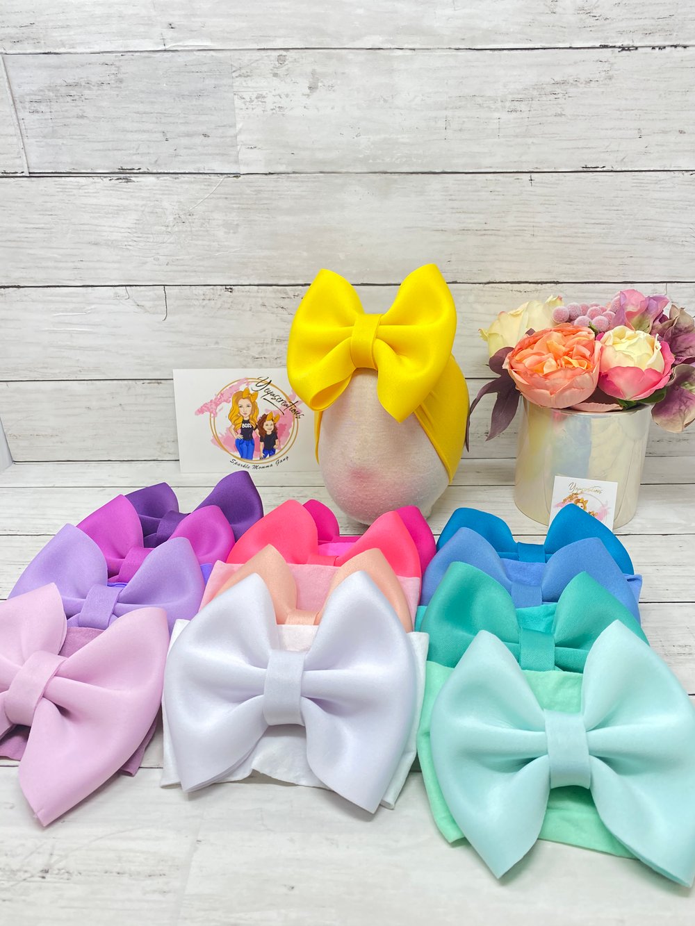 Image of  Classic style Marshmallow Nylon headbands 