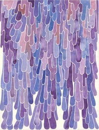 Image 1 of Purple Rain Watercolor  Giclee Print