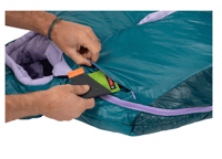 Image 4 of Nemo Women's Azura 35 Sleeping Bag, Primaloft Silver Synthetic Insulation: Reg, Spru