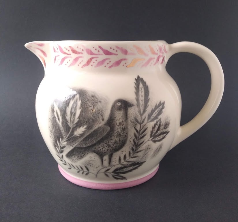 Bird and Owl jug - World of Wonders | Sussexlustreware