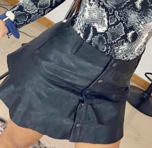 Image of Luxe Faux Leather Skirt 