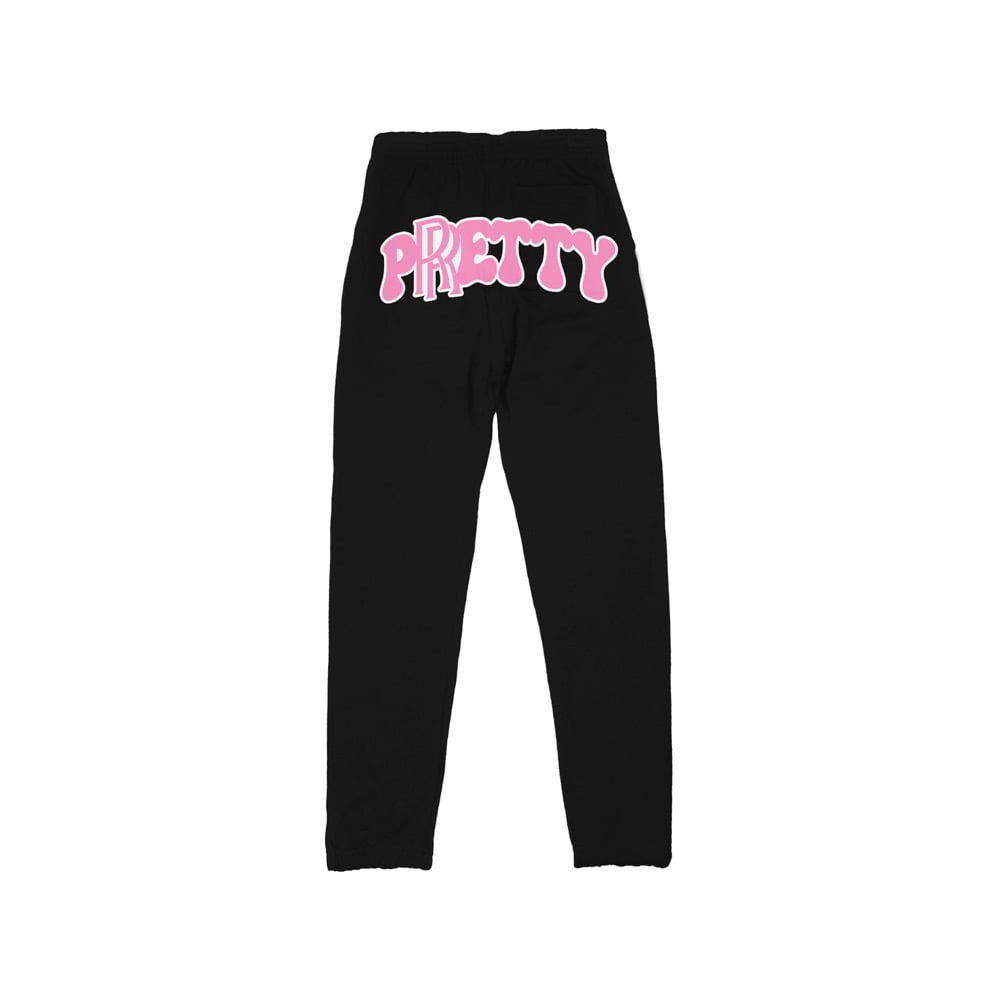 "RRReally RRRich" Tripple R Logo Sweatpant in Black