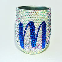 Bling Rhinestone Wine Cup with Initial