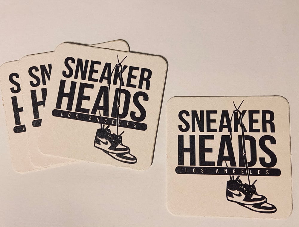 Sneakerheads LA drink coaster 