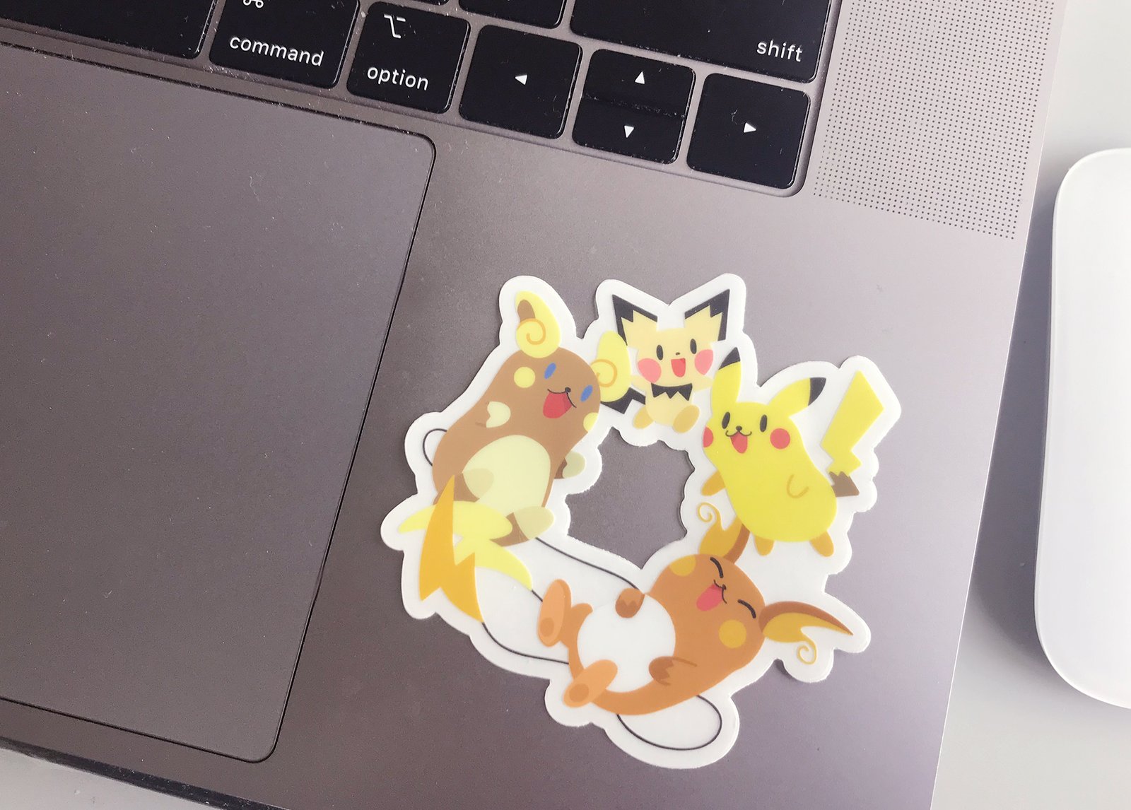 pikachu macbook sticker