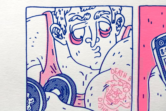 "Eugène super protéines" Sérigraphie