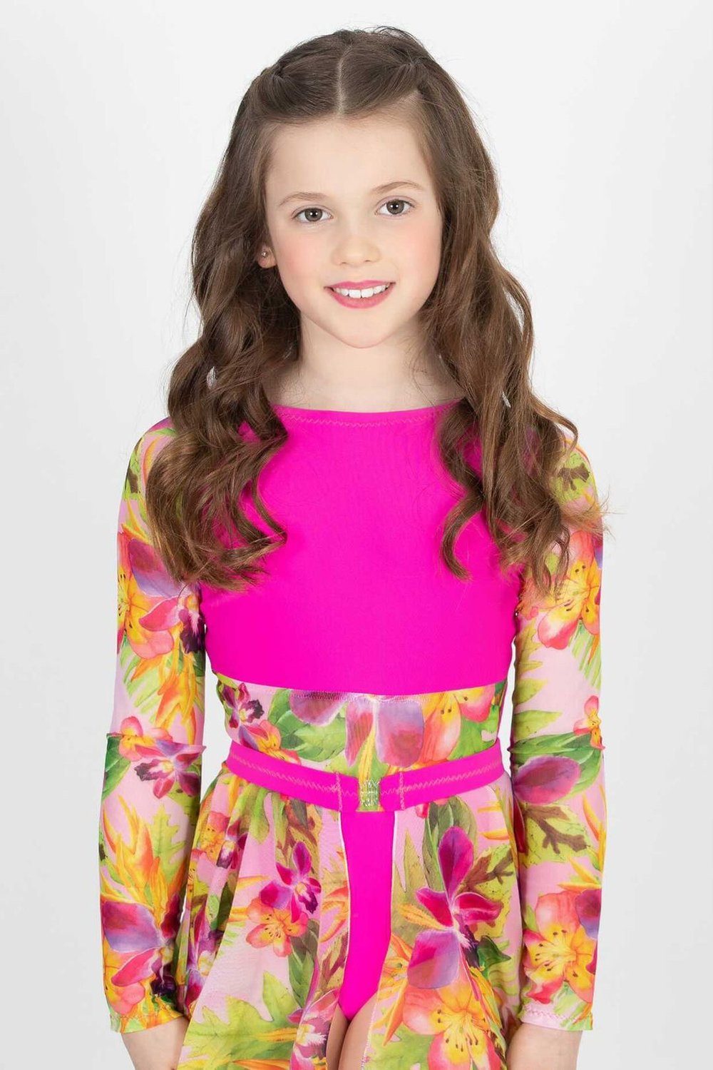 Image of Floral dream leotard with skirt option