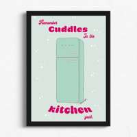 Image 3 of Cuddles In The Kitchen Print