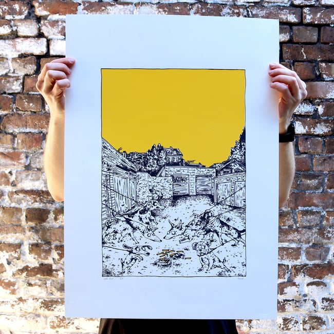 "Bâtard" Sérigraphie 