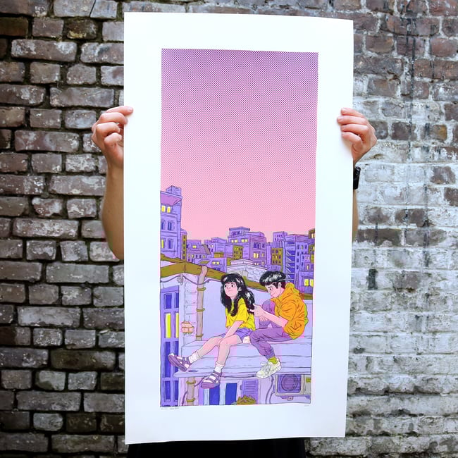 "Yoko & Jun" Sérigraphie