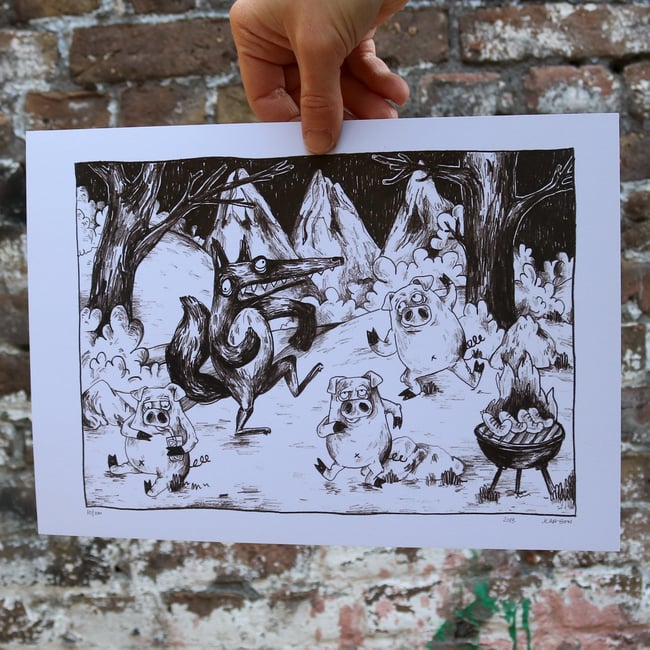 "Until it's getting dark" Print