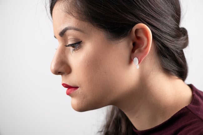 EARRINGS silver,   Island 1, #034-112