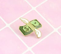 Image 1 of Wing Bank Note Brooch Pin