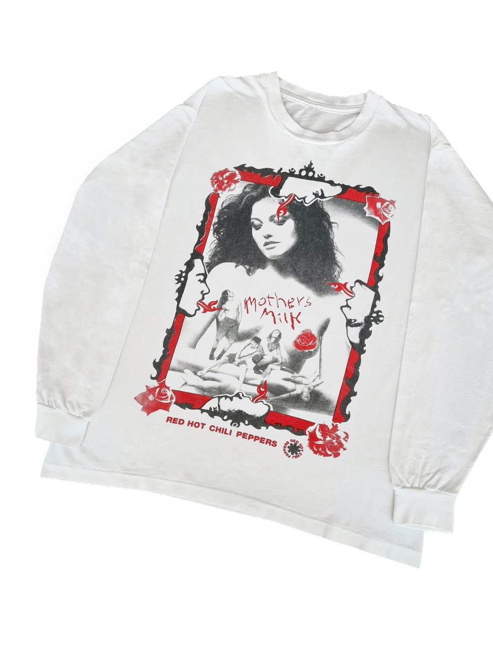 *Rare* Red Hot Chili Peppers 1991 'Mothers Milk x BSSM' White Longsleeve Shirt