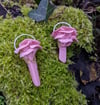 Pink Opal & Oyster Pendants