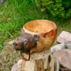 Bear Kuksa Wooden Cup