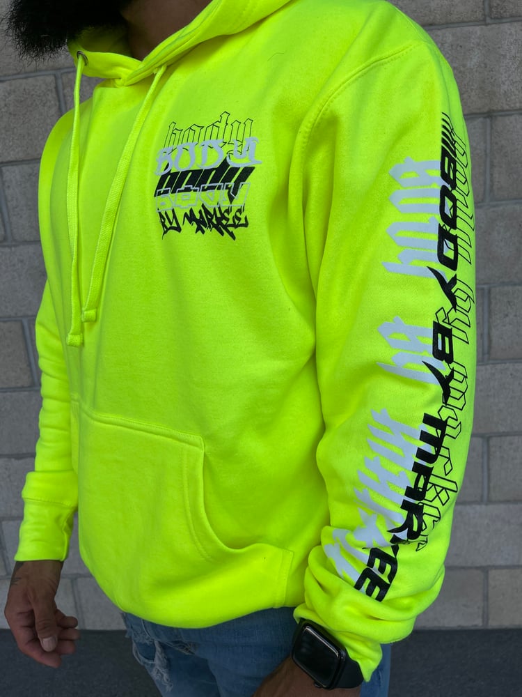 Image of Body By Markee Neon Green hoodie 