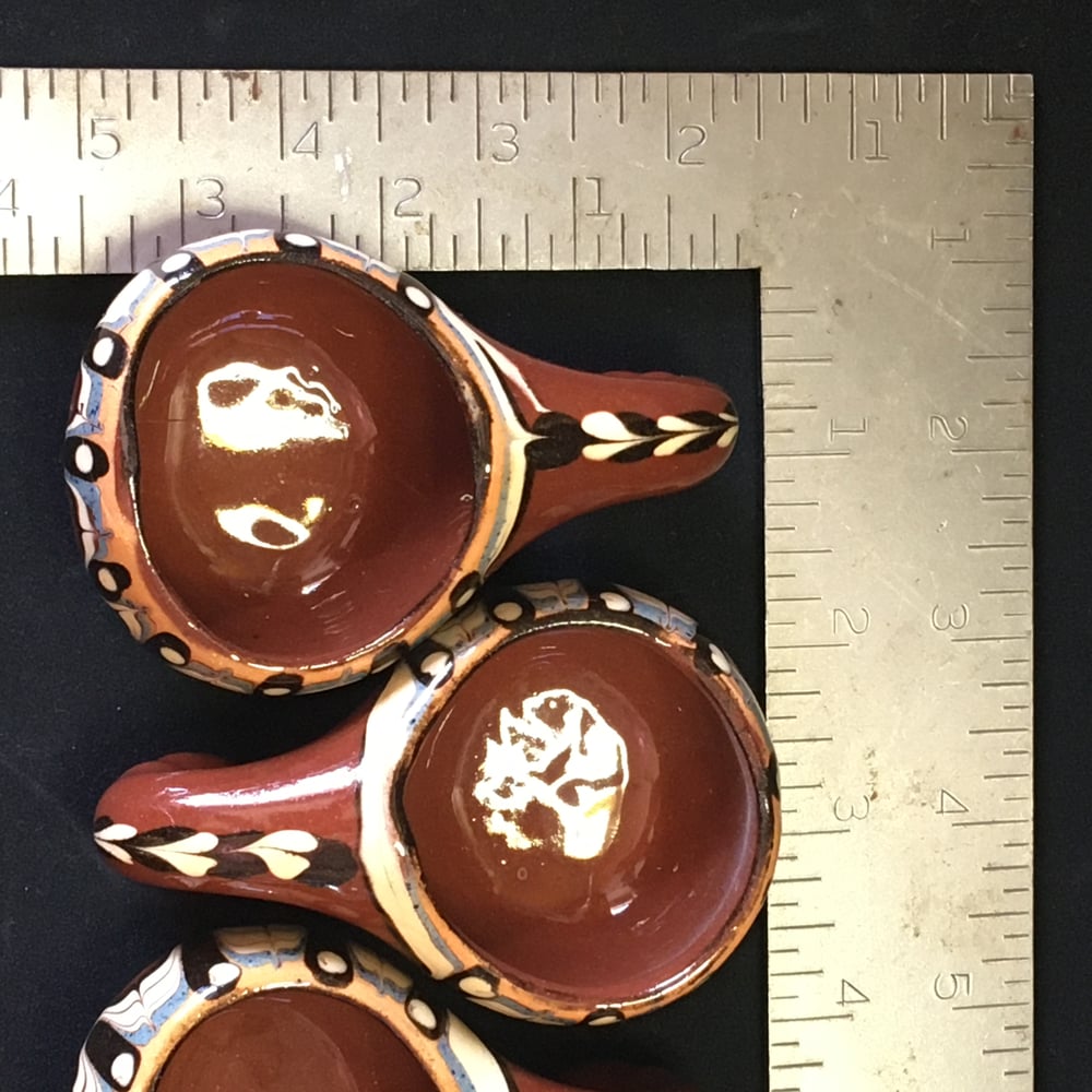 Troyan Evil Eye pottery vessel & cups set