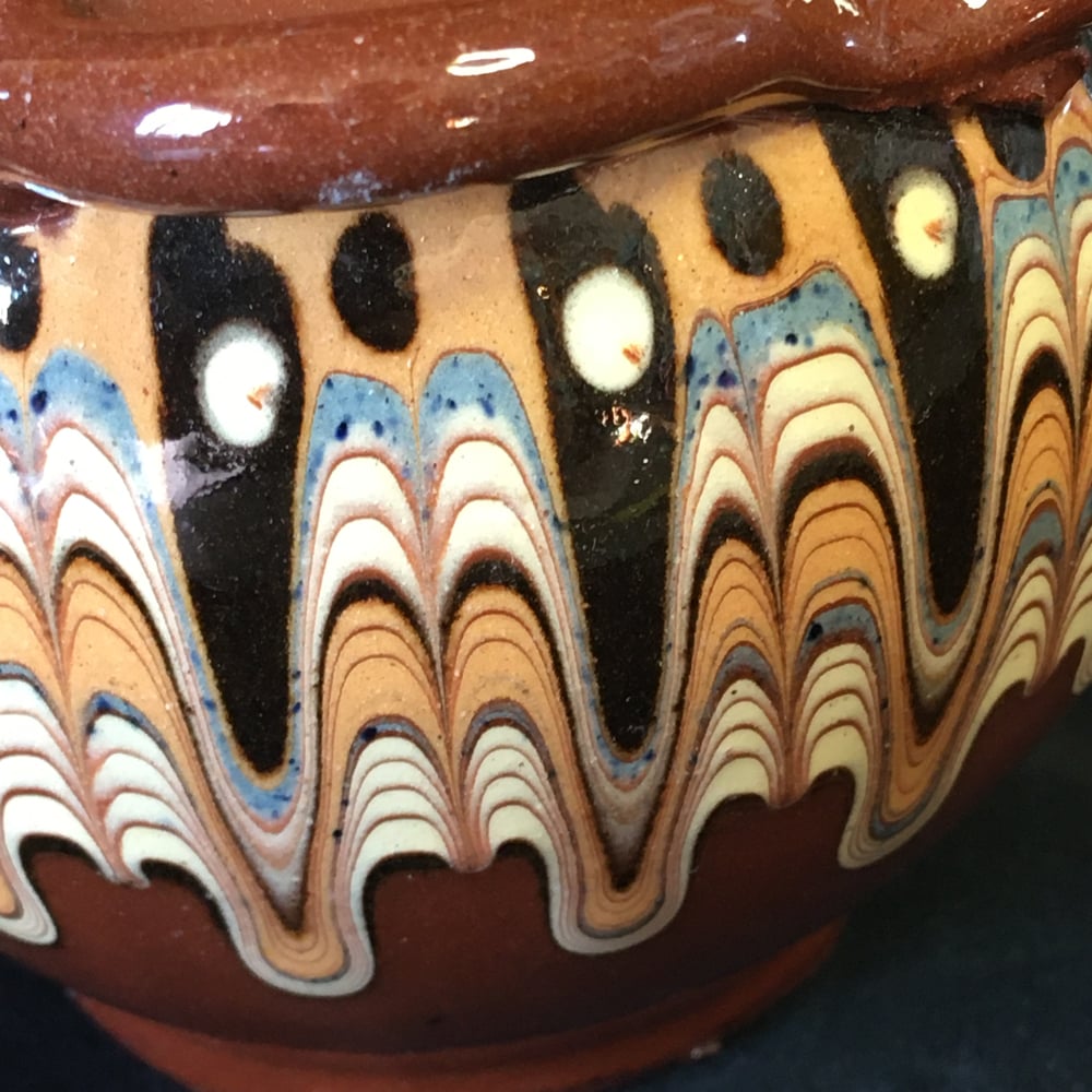 Troyan Evil Eye pottery vessel & cups set