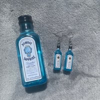 Image 1 of Bombay Sapphire Gin Bottle Earrings