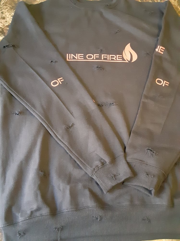 Image of "Distressed Smokey" Sweatshirt 