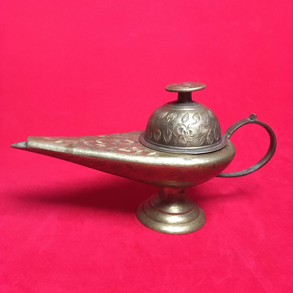 Decorative Brass Oil Lamp