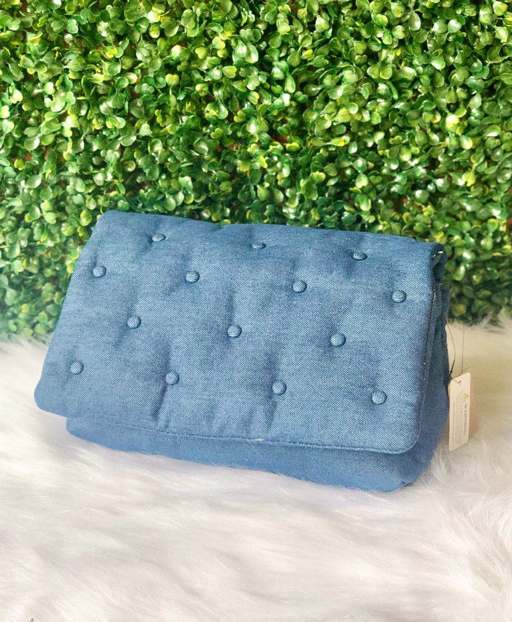 Image of Denim Clutch 