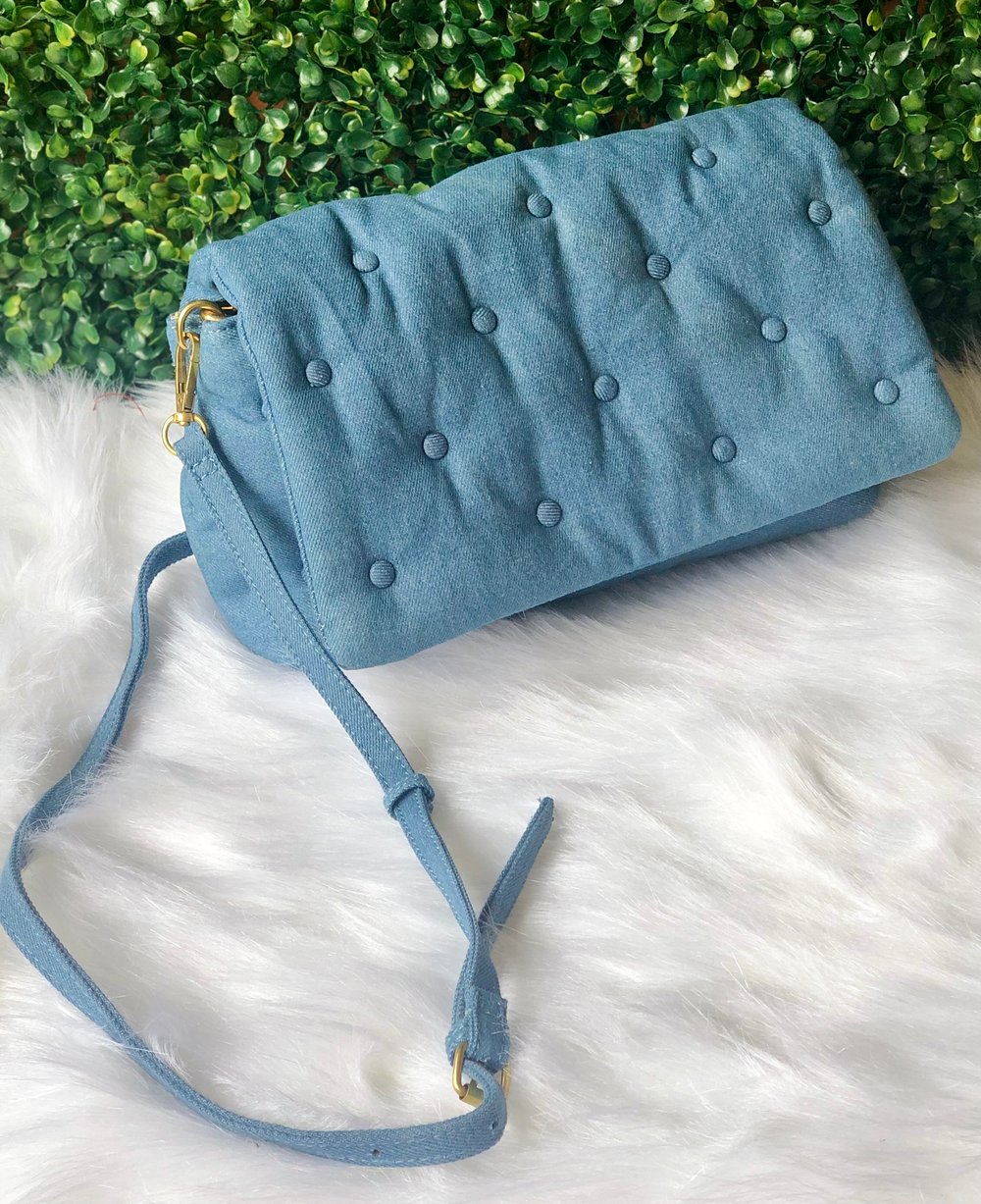 Image of Denim Clutch 