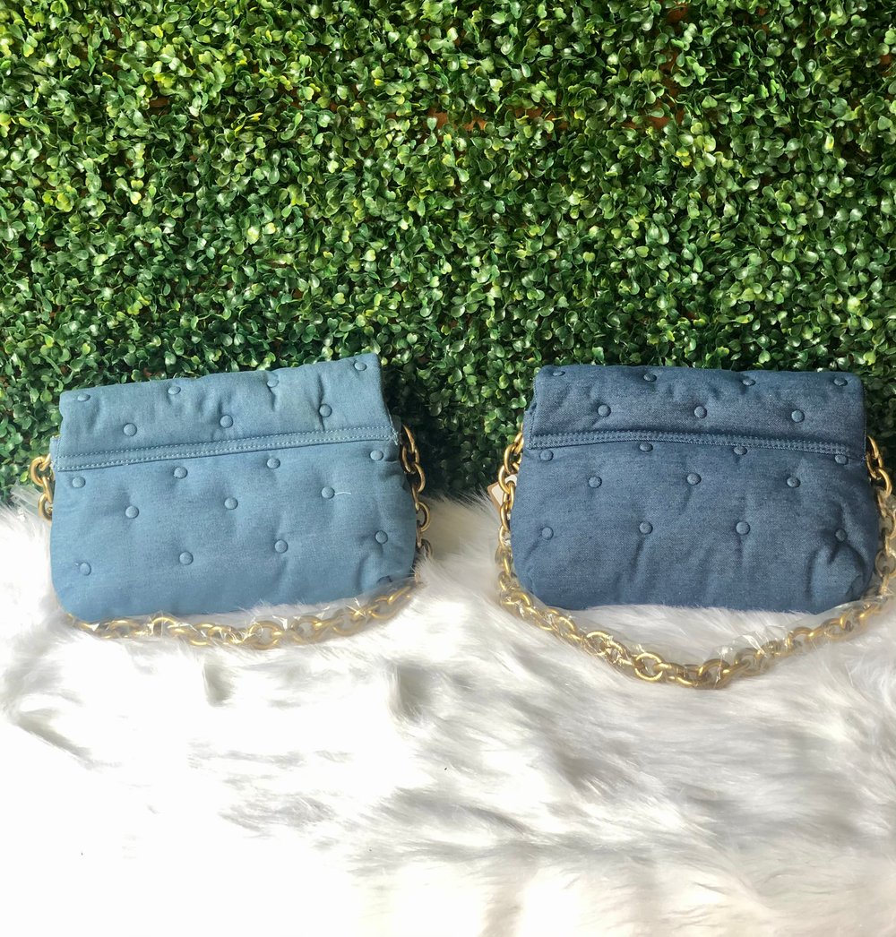 Image of Denim Clutch 