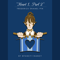 "Heart 1, Purl 2"  Frederick Enamel Pin 