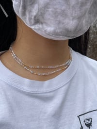 Image 4 of White and Gold Mask Chain 