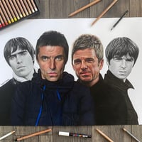 Liam & Noel Gallagher print 