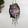 Iridescent Pink Fairy Door Suncatcher