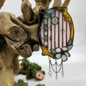 Iridescent Pink Fairy Door Suncatcher 