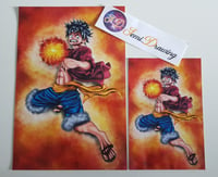 Image 2 of Luffy/Ruffy Feuerball Poster