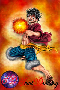 Image 1 of Luffy/Ruffy Feuerball Poster