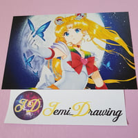 Image 2 of Usagi with Moon/Sailormoon Poster