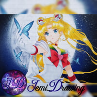 Image 1 of Usagi with Moon/Sailormoon Poster