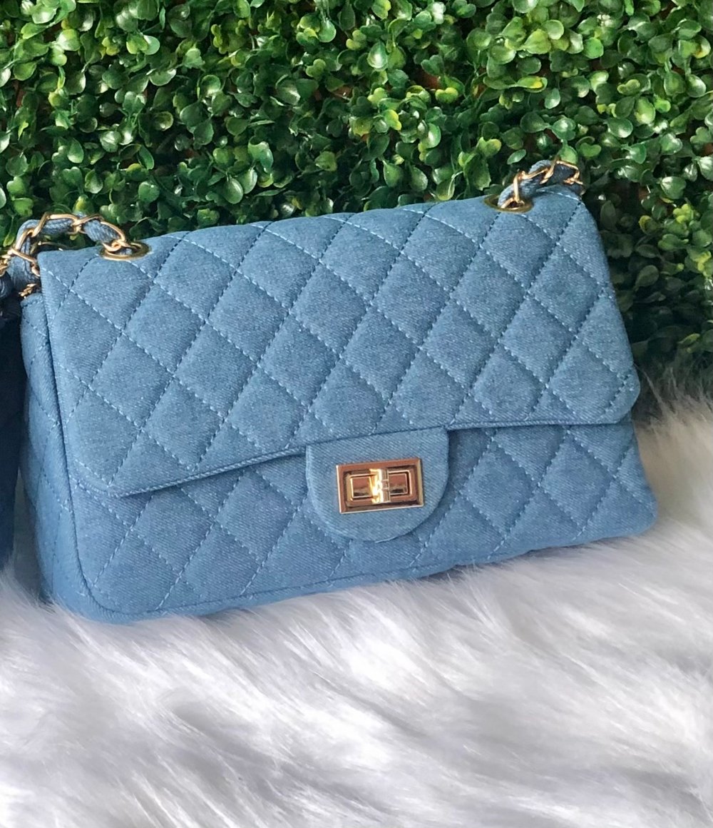 Image of Denim Quilt Bag