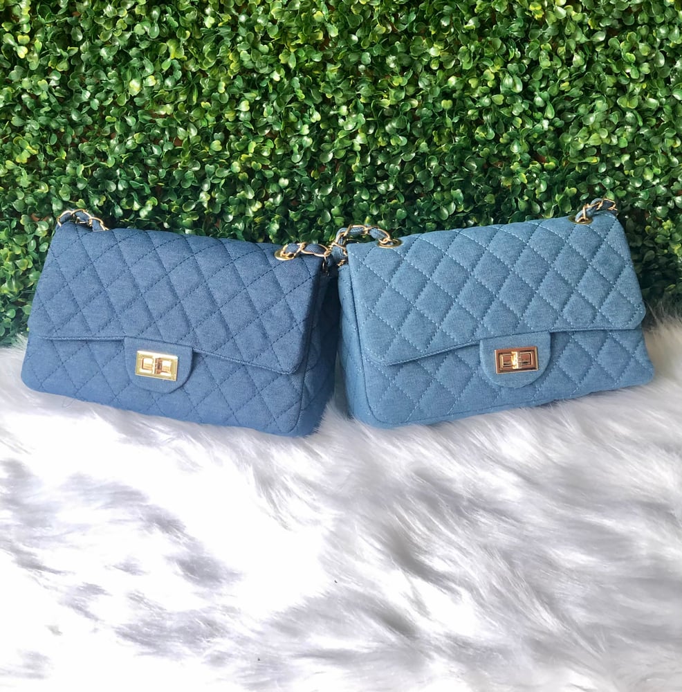 Image of Denim Quilt Bag