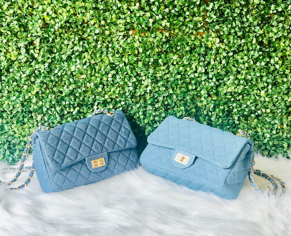 Image of Denim Quilt Bag