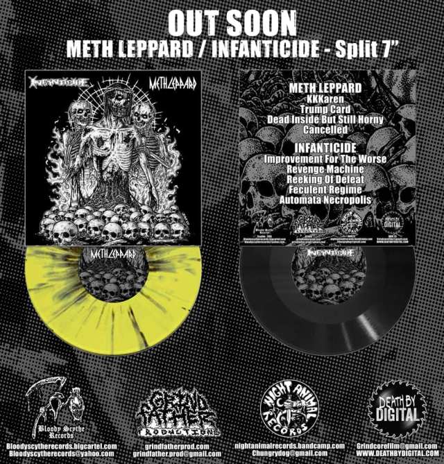 Meth Leppard / Infanticide Split 7" - OUT NOW!
