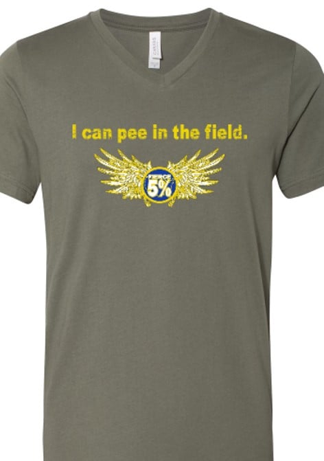 Image of I CAN PEE IN THE FIELD - V-NECK