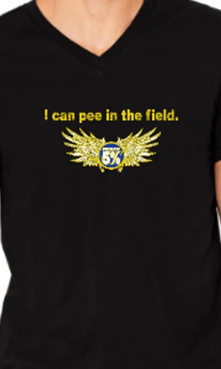 Image of I CAN PEE IN THE FIELD - V-NECK