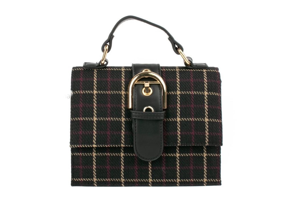 Image of Tina Plaid Buckle Bag
