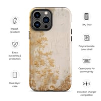 Image 25 of White and Gold Tattered Texture Goth Lolita Kawaii Baroque Tough Case for iPhone®