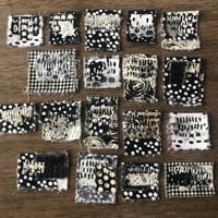 Image 3 of Stitchy tabs - black and white